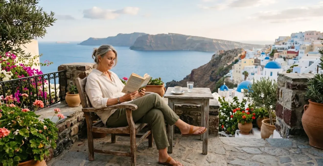 Propriétaire détendu en vacances au bord de la mer, son appartement saisonnier étant géré par une conciergerie locative