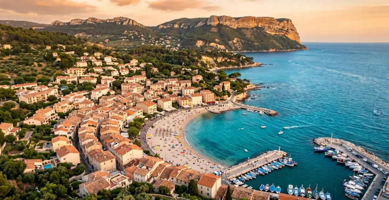 Vue aérienne de Canet-en-Roussillon avec le littoral méditerranéen et les résidences en bord de mer